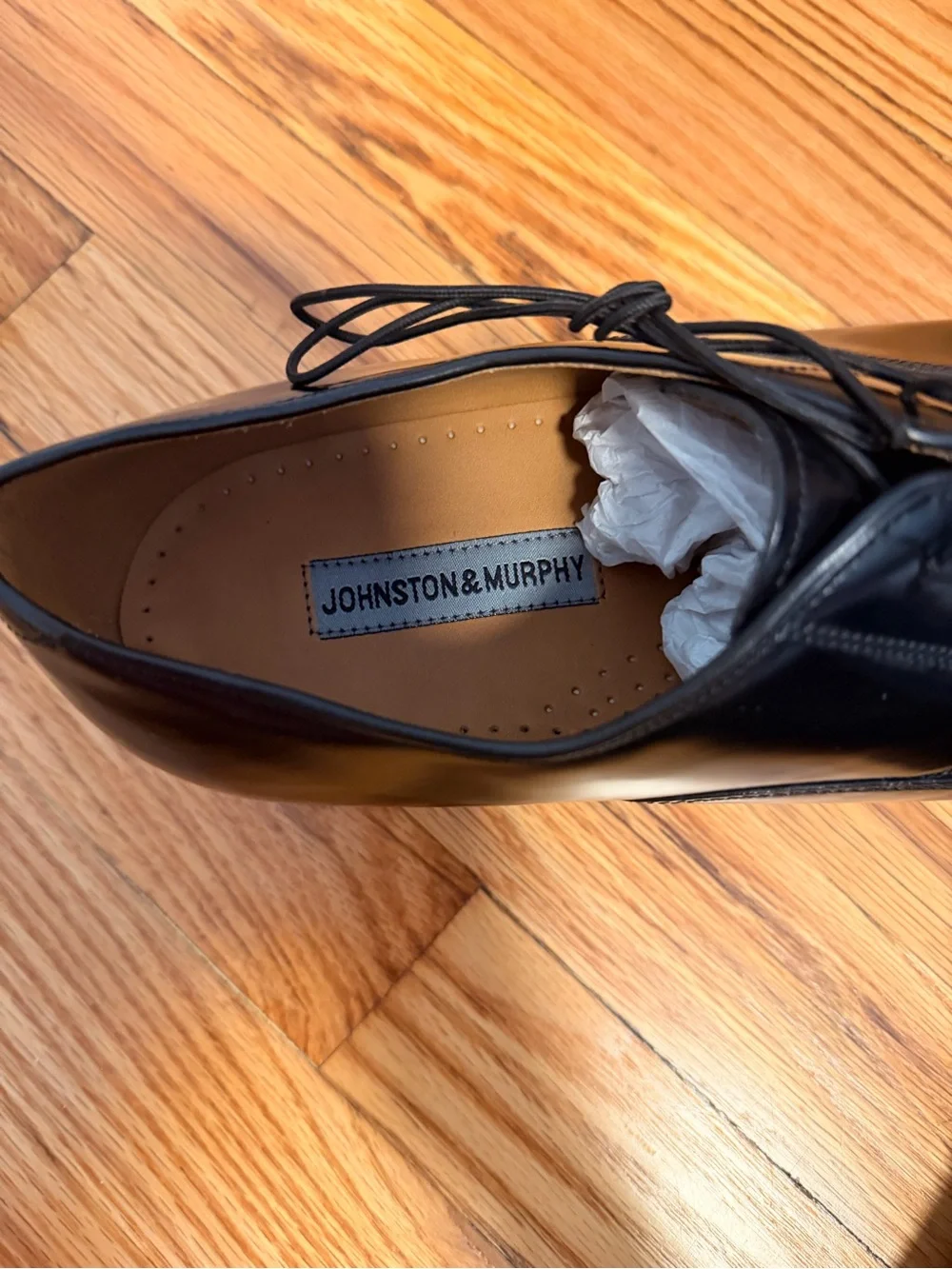 Johnston & Murphy polished cap